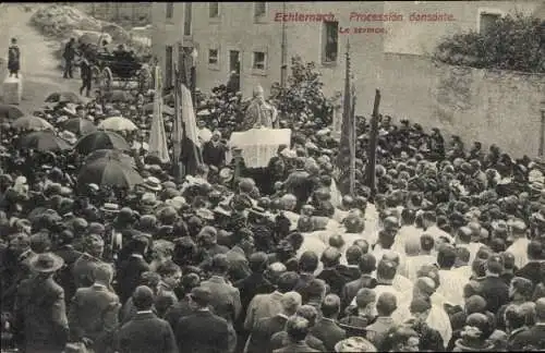 Ak Echternacherbrück Echternach Luxemburg, Tanzprozession, Predigt