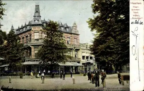 Ak Haarlem Nordholland Niederlande, Hotel Schollen