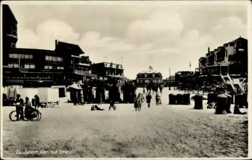 Ak Zandvoort Nordholland Niederlande, Strand