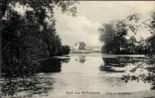 Ak Hamburg Wandsbek Rahlstedt, Alt-Rahlstedt, Mühlenteich