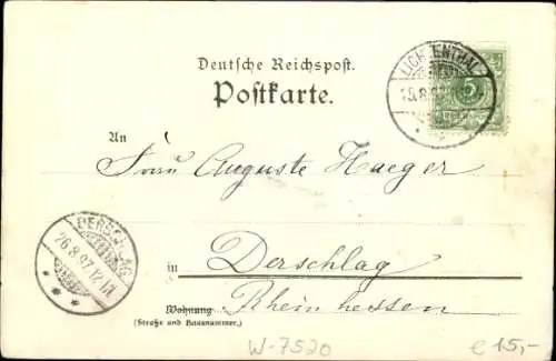 Litho Baden Baden, Altes Schloss, Conversationshaus, Friedrichsbad, Augustabad