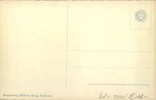 Ak Karlsruhe in Baden, Kaiserstraße, Geschäfte, Straßenbahn