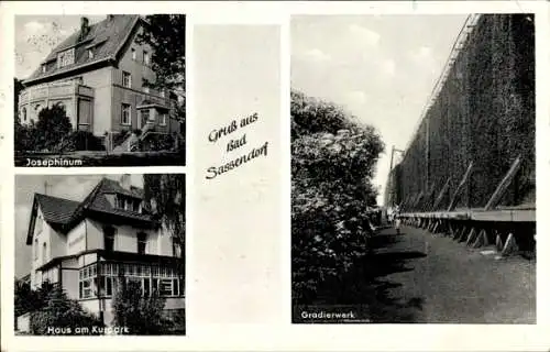 Ak Bad Sassendorf in Westfalen, Josephinum, Haus am Kurpark, Gradierwerk