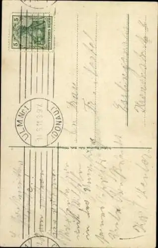 Ak Ulm an der Donau, Münster, Spatz