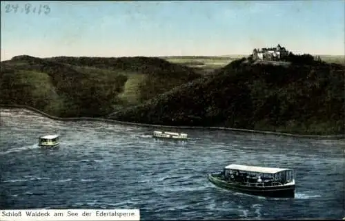 Ak Waldeck am Edersee Hessen, Schloss Waldeck