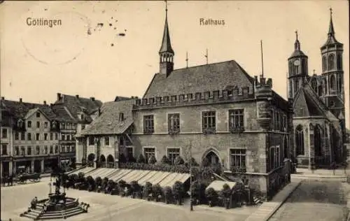 Ak Göttingen in Niedersachsen, Rathaus