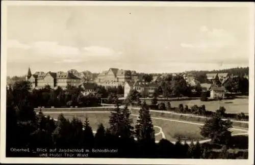 Ak Oberhof im Thüringer Wald, Jagdschloss, Schlosshotel, Hotel Thüringer Wald