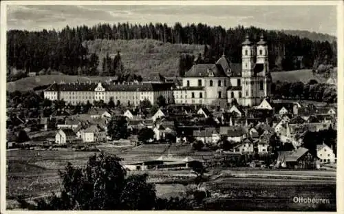 Ak Ottobeuren in Oberschwaben Allgäu, Gesamtansicht, Kloster