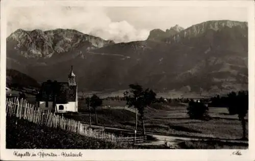 Ak Pfronten im Allgäu, Kreuzeck, Kapelle, Aggenstein, Roßberg