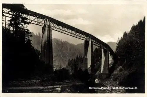 Foto Ak Breitnau im Schwarzwald, Höllental, Ravenna Viadukt