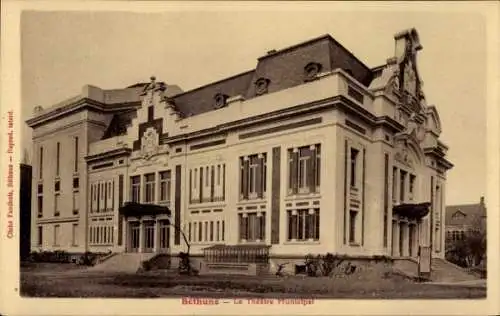 Ak Béthune Pas de Calais, Theatre Municipal