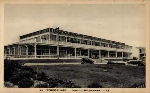 Ak Berck Plage Pas de Calais, vue générale de l'Institut Hélio Marin