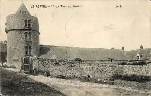 Ak Le Portel Pas de Calais, Tour du Renard