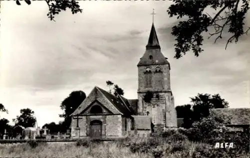 Ak Heudebouville Eure, Kirche