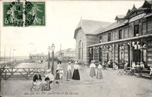 Ak Luc sur Mer Calvados, vue générale de la Terrasse du Casino