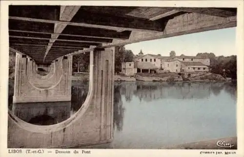 Ak Libos Lot-et-Garonne, Dessous du Pont