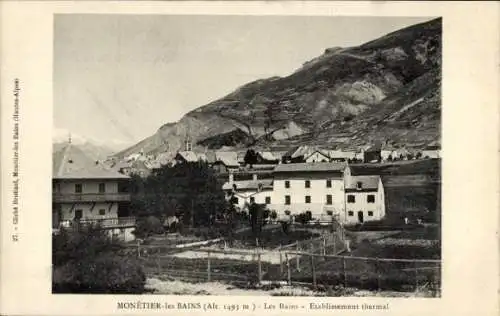 Ak Monetier les Bains Hautes Alpes, Les Bains, Establissement thermal