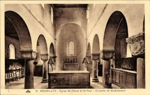 Ak Neuwiller lès Saverne Neuweiler Elsass Bas Rhin, Eglise St. Pierre et St. Paul