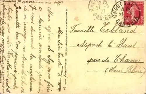 Ak Strasbourg Straßburg Elsass Bas Rhin, Place Gutenberg