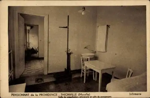 Ak Thionville Diedenhofen Lothringen Moselle, Pensionnat de la Providence, Interieur