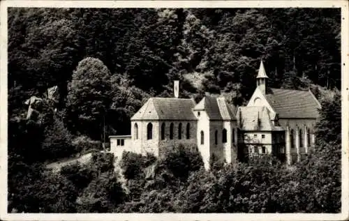 Ak Ribeauvillé Rappoltsweiler Elsass Haut Rhin, Notre-Dame de Dusenbach, Wallfahrtskirche, Kloster