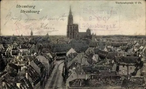 Ak Strasbourg Straßburg Elsass Bas Rhin, Münster