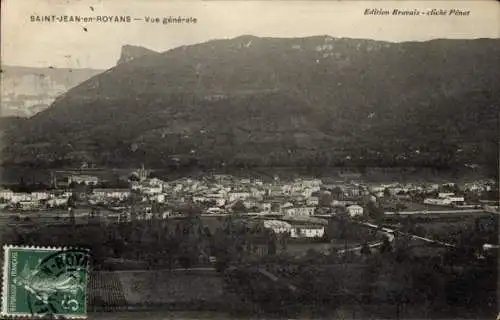 Ak St Jean en Royans Drôme, Vue generale