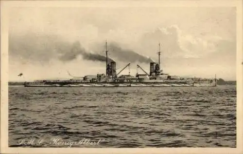 Ak Deutsches Kriegsschiff, SMS König Albert, Großlinienschiff