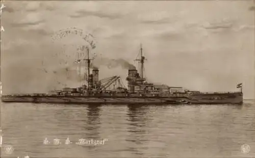 Ak Deutsches Kriegsschiff, S.M.S. Markgraf, Kaiserliche Marine