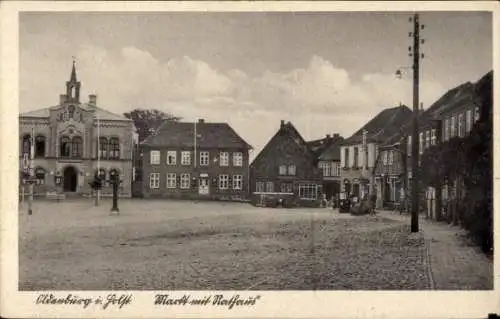 Ak Oldenburg in Holstein, Markt, Rathaus