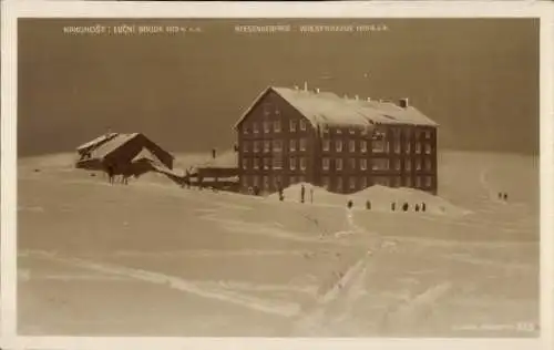 Ak Region Königgrätz, Riesengebirge, Krkonose, Wiesenbaude