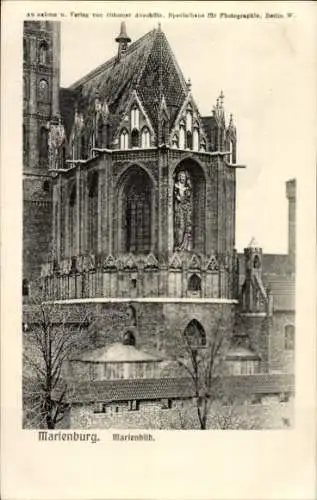Ak Malbork Westpreußen, Marienburg Ordensburg, Marienbild