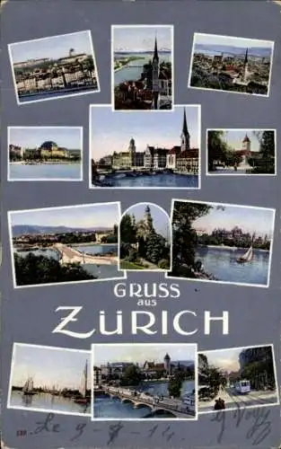 Ak Zürich Stadt Schweiz, Stadtansichten