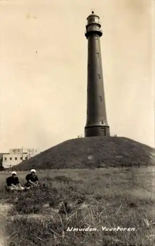 Ak Ijmuiden Velsen Nordholland Niederlande, Leuchtturm