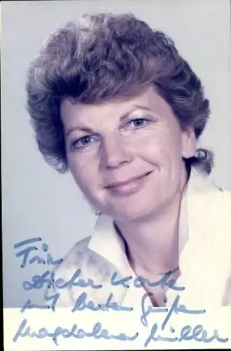 Ak Schauspielerin Magdalena Müller, Portrait, Autogramm