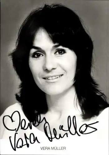 Ak Schauspielerin Vera Müller, Portrait, Autogramm