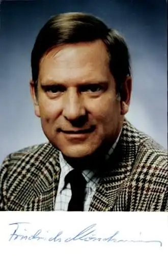 Ak Schauspieler und ZDF-Auslands-Korrespondent Friedrich Mönckmeier, Portrait, Autogramm