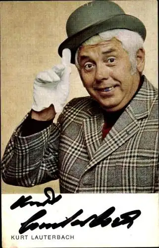 Ak Sänger Kurt Lauterbach, Portrait, Autogramm