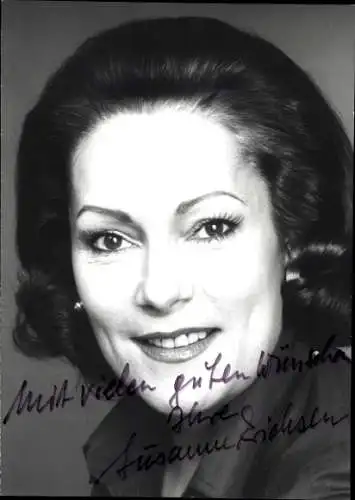 Ak Schauspielerin Susanne Erichsen, Portrait, Autogramm, Miss Germany 1950