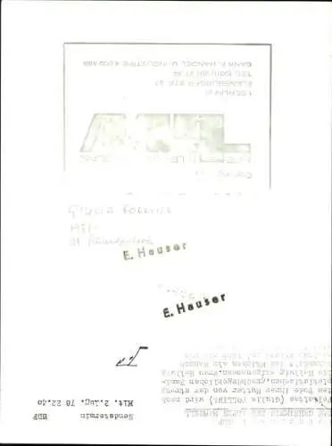 Ak Schauspielerin Giulia F., Portrait, Autogramm