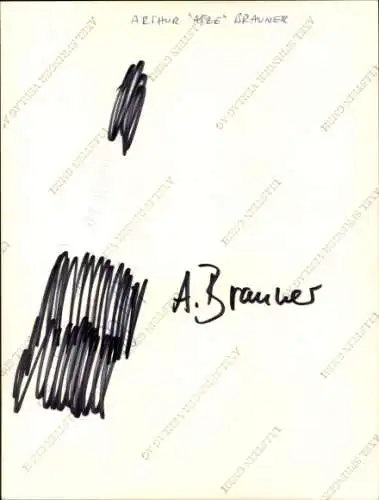 Ak Schauspieler Arthur Atze Brauner, Portrait, Autogramm