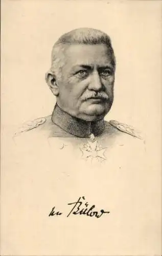 Ak Generaloberst Karl von Bülow, Portrait, Orden Pour le Merite