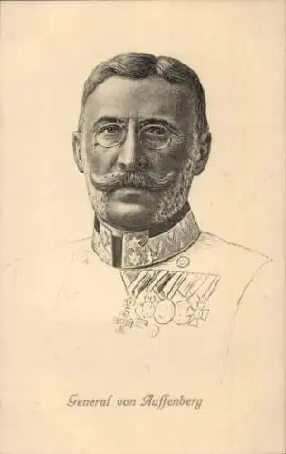 Künstler Ak General der österreichisch-ungarischen Armee Moritz von Auffenberg, Portrait