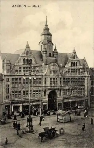 Ak Aachen in Nordrhein Westfalen, Markt