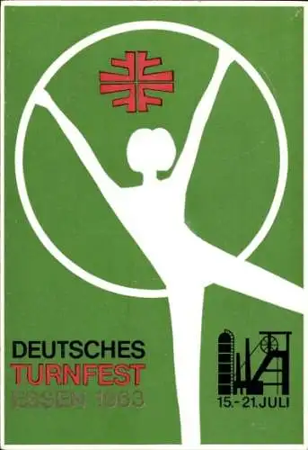 Ak Essen im Ruhrgebiet, Deutsches Turnfest 15. - 21.07.1963