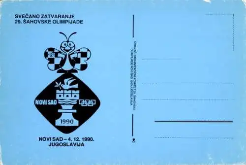 Ak 29. Schacholympiade Novi Sad 1990