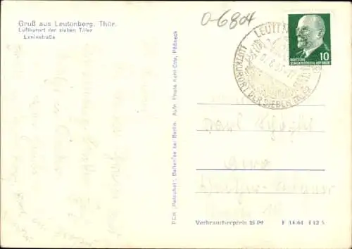 Ak Leutenberg in Thüringen, Leninstraße