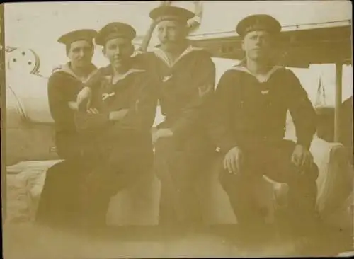 Foto Deutsche Soldaten in Uniformen, Seeleute, SMS Brandenburg