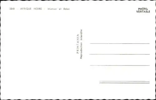 Ak Schwarzafrika, Mama und Baby