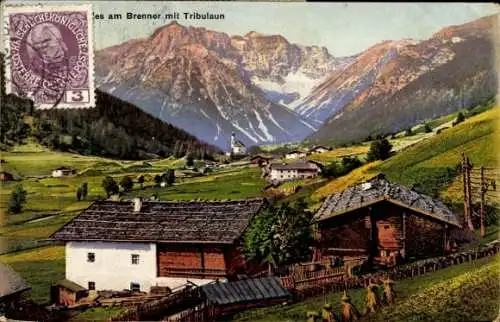 Ak Brenner Tirol Österreich, Panorama, Tribulaun